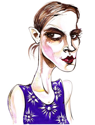 Emma Watson - caricature by Neale Osborne
